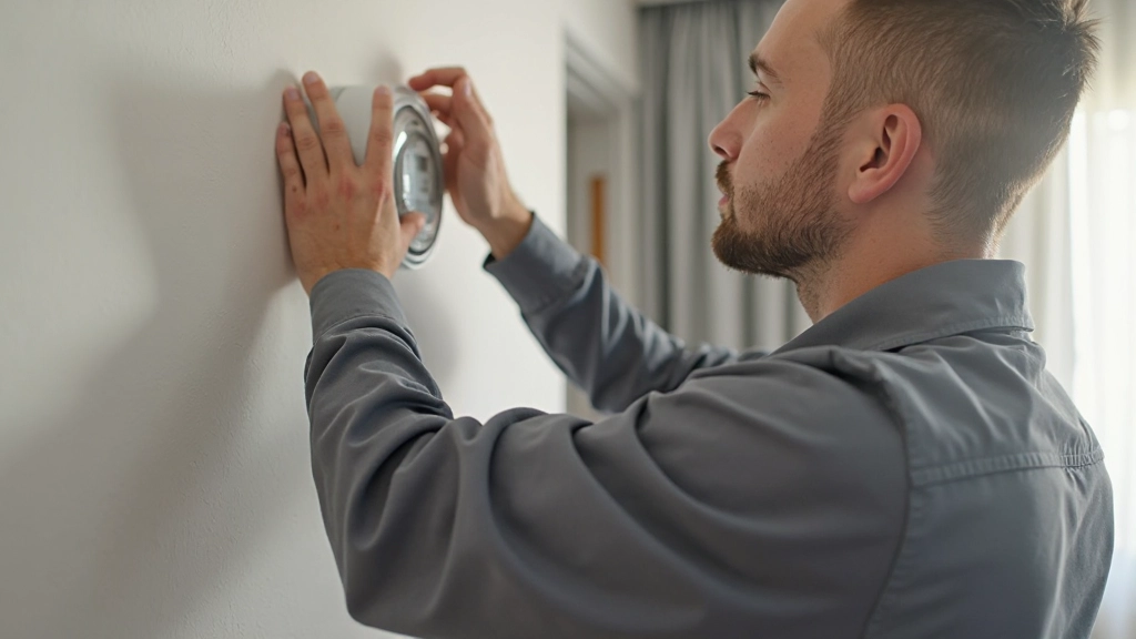 Профессиональное фото умного счетчика электроэнергии на стене квартиры